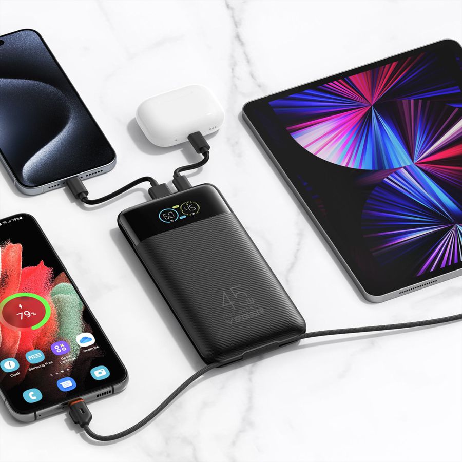 VEGER Powerbank W2085S 20000mah Black