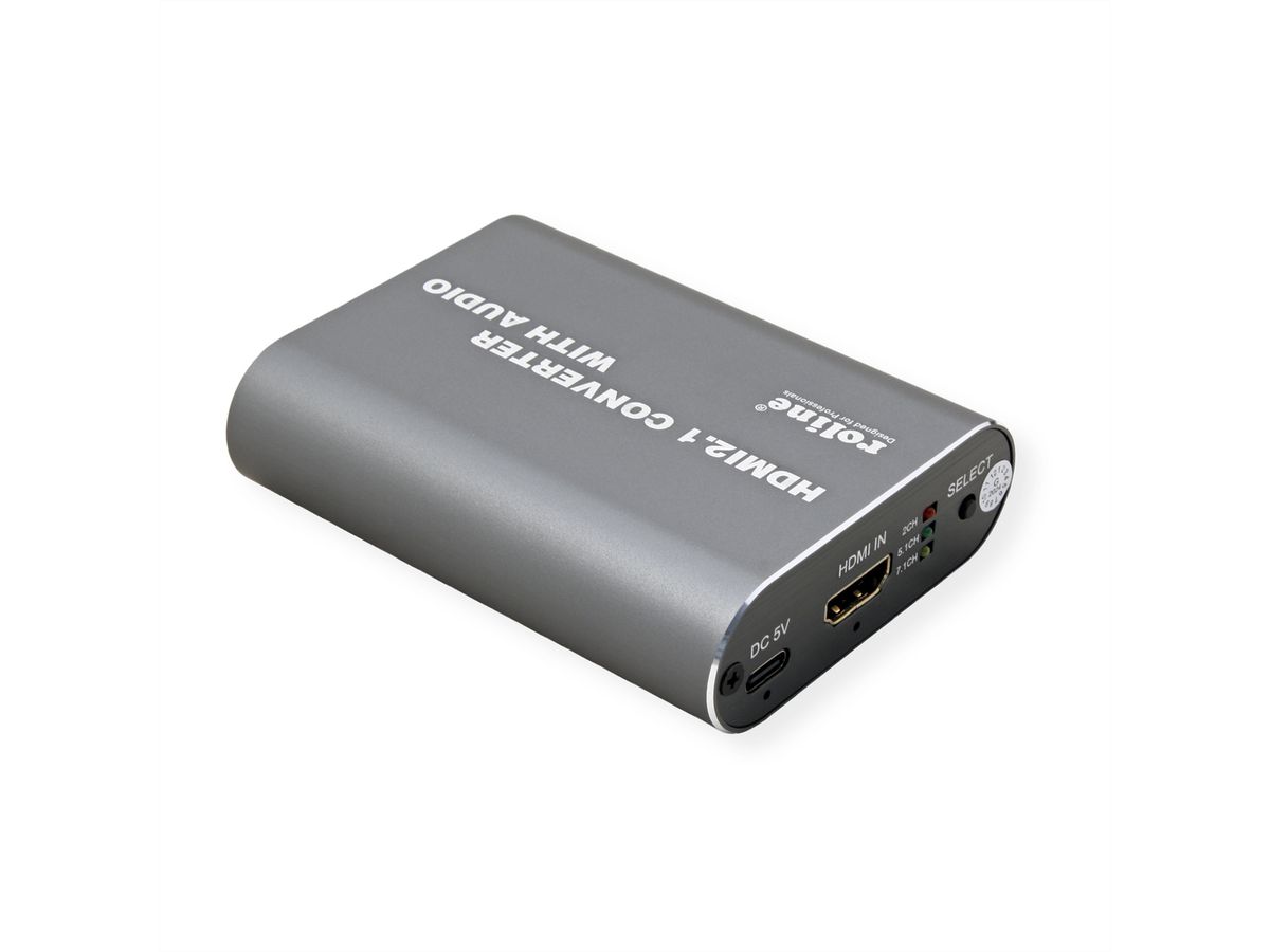 ROLINE HDMI 8K Audio Extraktor, LPCM 7.1