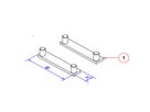 BACHMANN STEP Abdeckstreifen 1-fach 2x