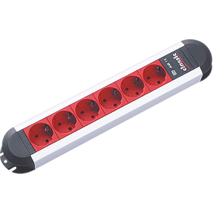 BACHMANN PRIMO 6xCEE7/3 EDV-Rot Strom 2m