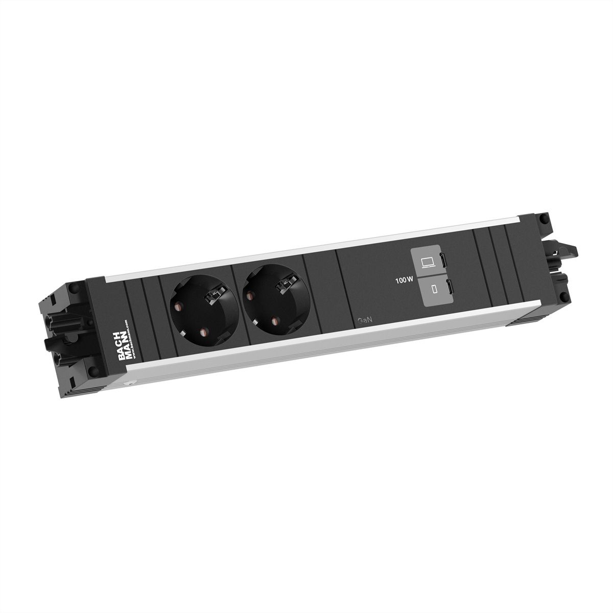 BACHMANN STEP ALU 2xCEE7/3, 1xUSB C/C 100W