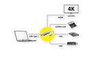 ROLINE Dockingstation USB Typ C, 4K HDMI, 2x USB3.2 Gen1 (Typ A), SD/MicroSD