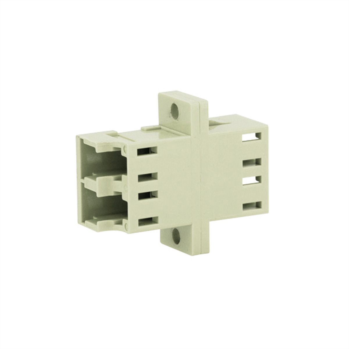 TELEGÄRTNER LC Duplex Kupplung, MM, Keramikhülse, Kunststoffgehäuse, beige, Z77