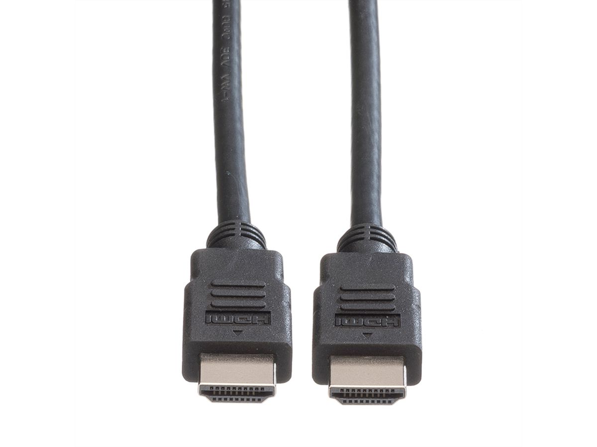 ROLINE HDMI High Speed Kabel mit Ethernet, LSOH, schwarz, 7,5 m