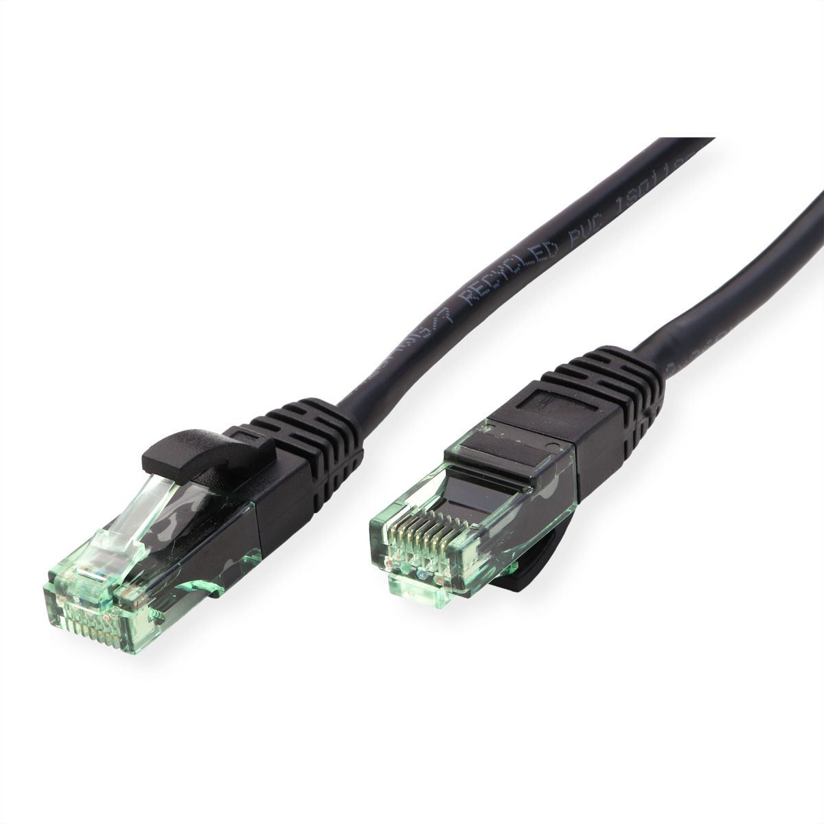 ROLINE RM Patchkabel Cat.6A UTP, schwarz, 5 m