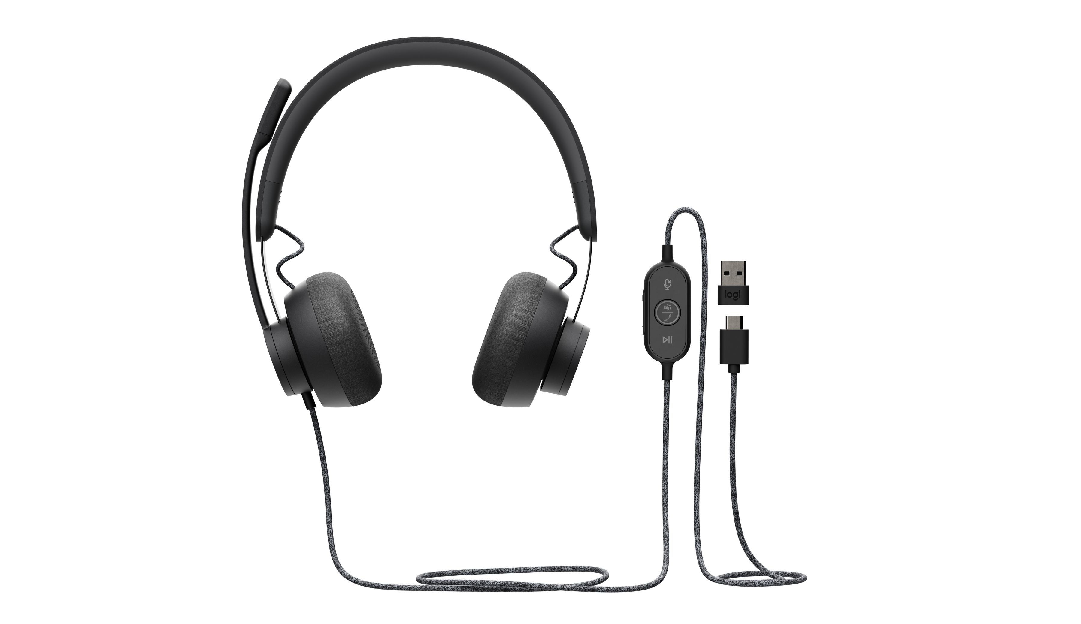 Logitech Zone Kopfhörer Kabelgebunden Kopfband Anrufe/Musik USB Typ-C Graphit