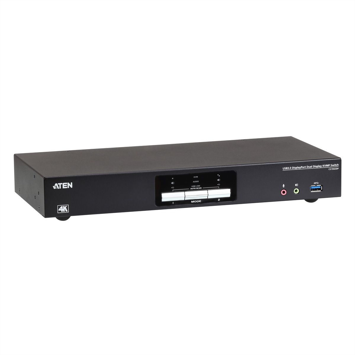 ATEN CS1942DP 2-Port USB 3.0 4K DP KVM, DUAL View