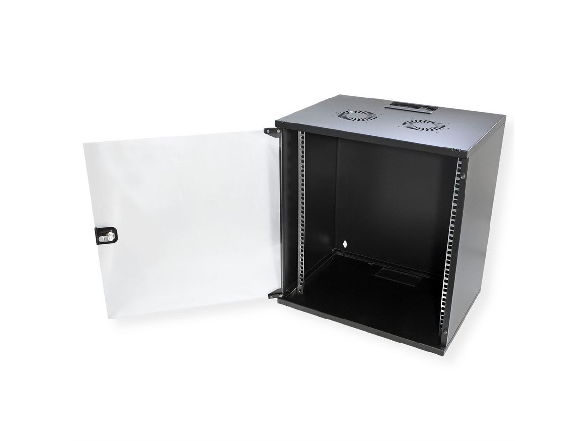 ROLINE 19-Zoll Wandgehäuse Basic 12 HE, 540x400 BxT Bausatz schwarz