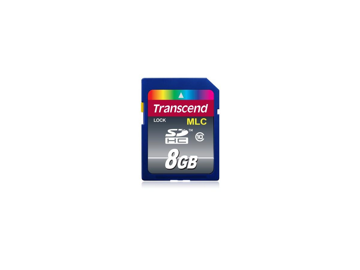 Transcend 8GB SDHC Class 10 8GB SDHC Klasse 10 Speicherkarte