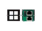 BACHMANN Rahmen 4xTaster universal Controler+ Beschriftungsfelder
