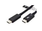 ROLINE Thunderbolt™ 5 Kabel, C-C, ST/ST, 80Gbit/s, 240W, passiv, schwarz, 1 m