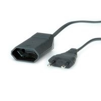BACHMANN Euro-Verlängerung 230V/2,5A, schwarz, 2 m