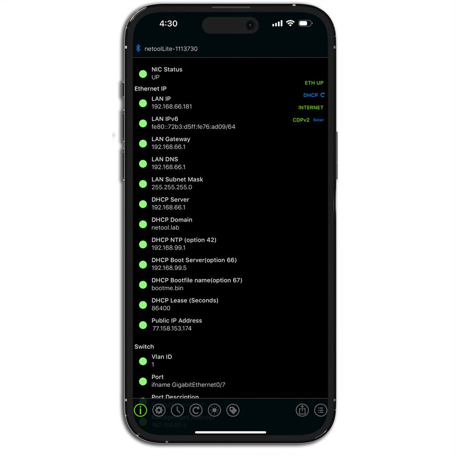 NetPeppers netool.io Lite, Smarter Netzwerktester
