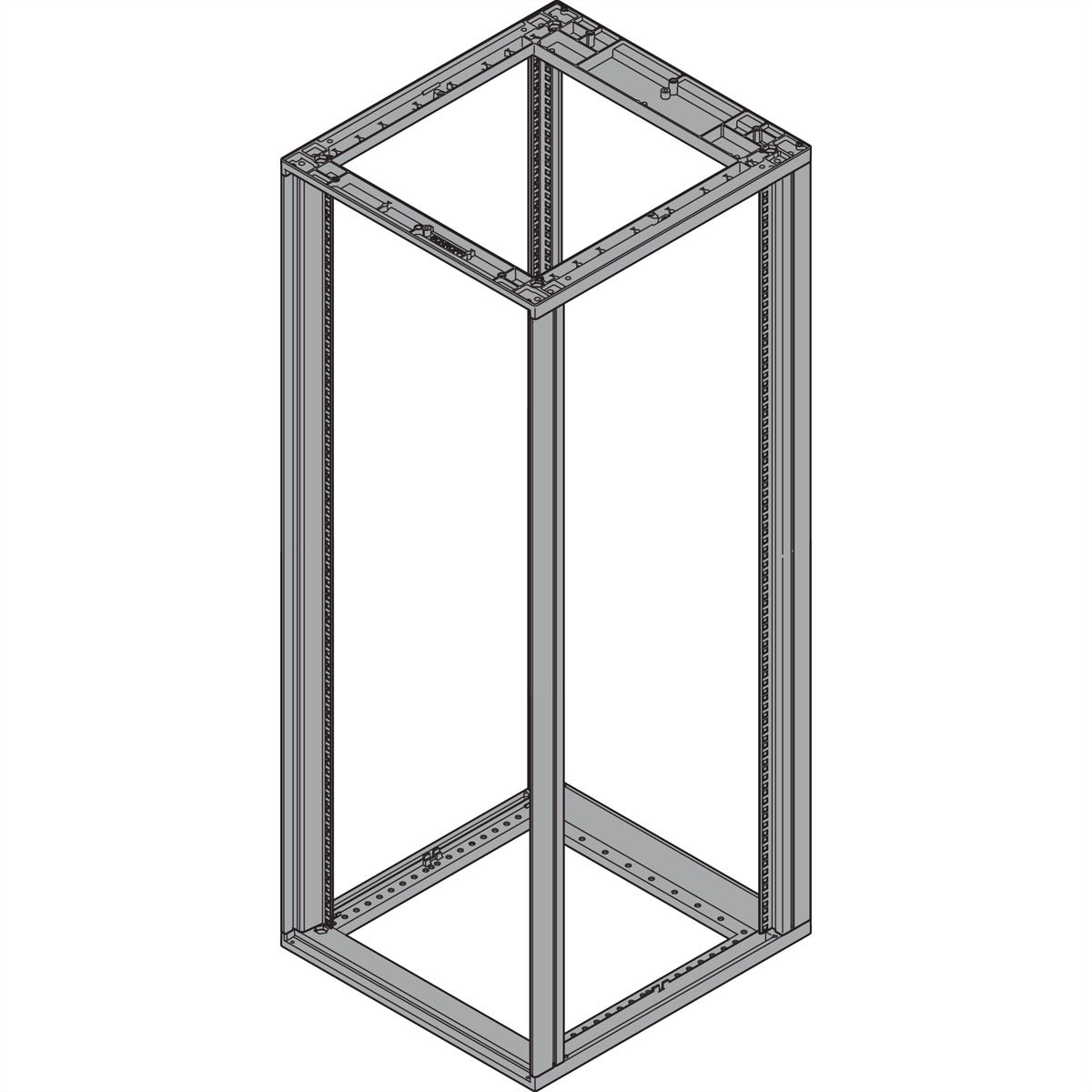 SCHROFF Gestell Heavy-Duty - GEST.HD19"43HE 553B800T 7021