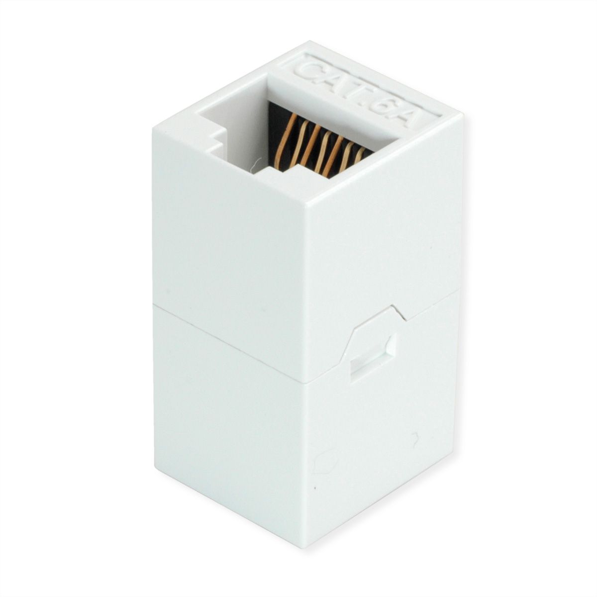ROLINE RJ-45 Kupplung ungeschirmt, Cat.6A (Class EA), weiß