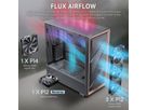 ANTEC FLUX PC Gehäuse Midi Tower Gaming ATX, schwarz