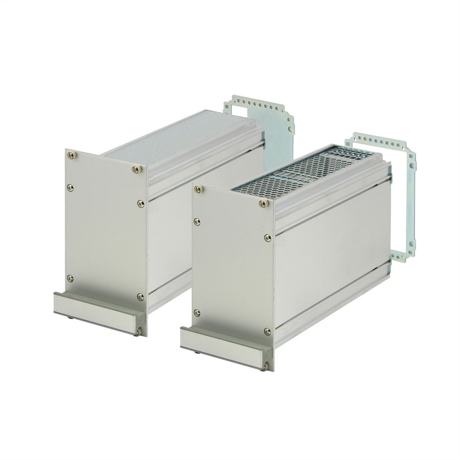 SCHROFF Kassetten PRO 3 HE-Bausätze, Frontplatte geschirmt (Textildichtung) - KAS S1 FS EMV 3HE 28TE 227T