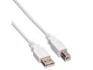 VALUE USB 2.0 Kabel, Typ A-B, weiß, 3 m