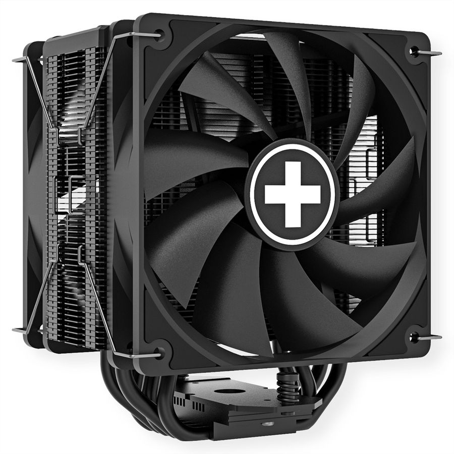Xilence M705D AMD und Intel CPU Kühler, 2x 120mm Black PWM Lüfter, 220W TDP