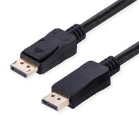 VALUE DisplayPort Kabel, v2.1, 10K, DP ST - ST, schwarz, 2 m