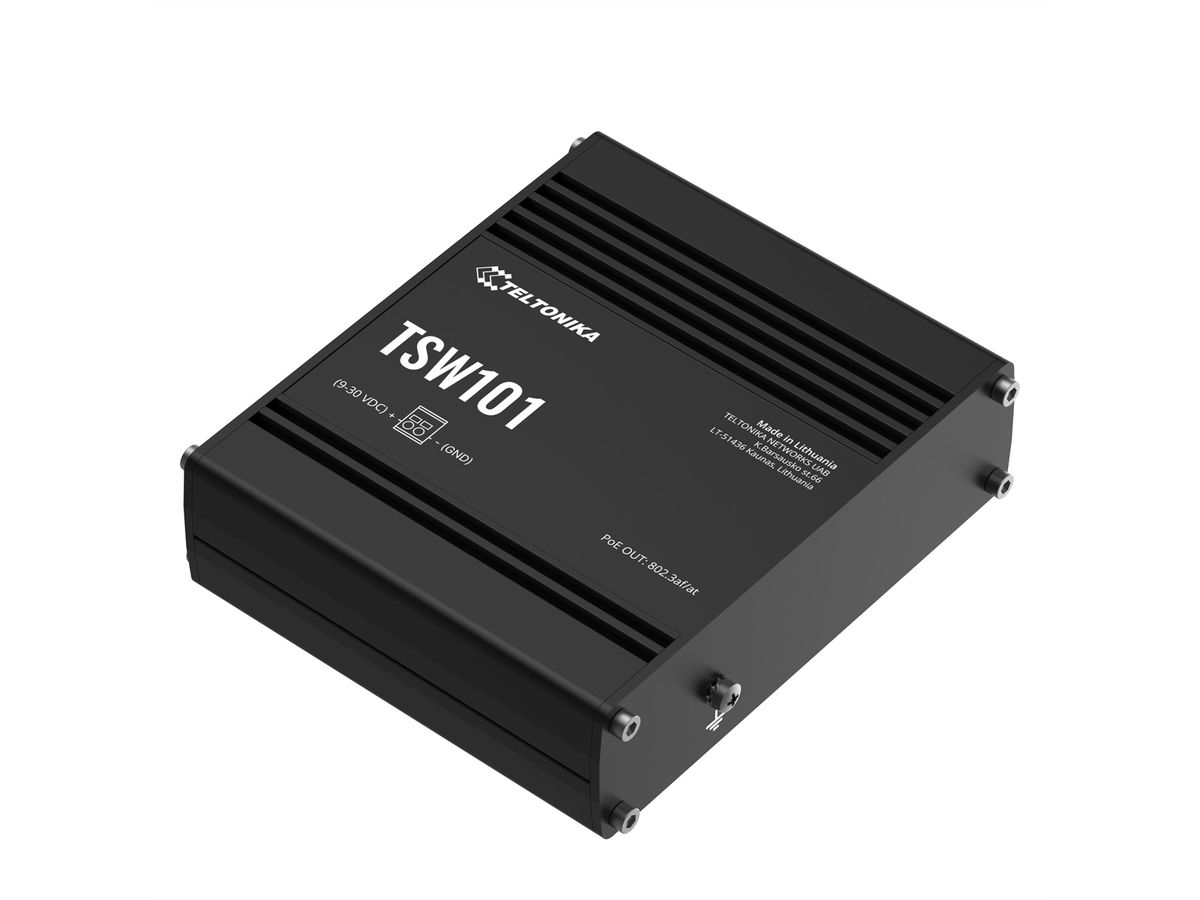 TELTONIKA TSW101 Switch 4xPoE+ Automotive  In-Vehicle