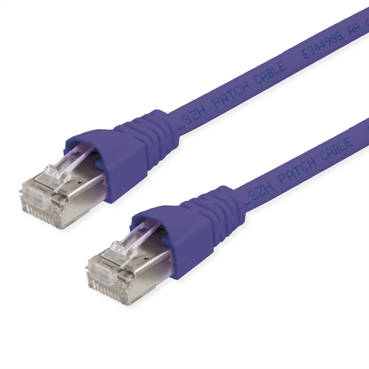 TELEGÄRTNER Patchkabel S/FTP, Cat.6A, LSOH, lila, 2 m