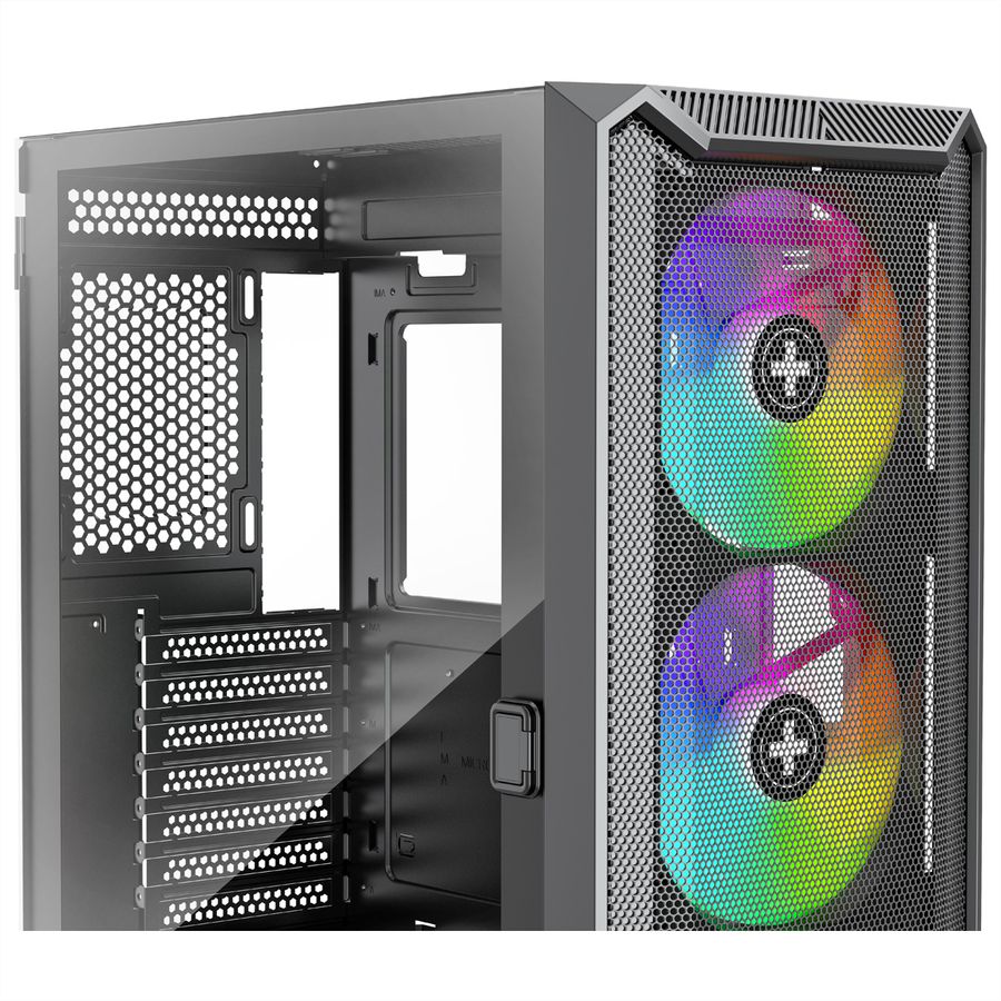 Xilence Xilent Blade II X613 RGB Gaming PC Gehäuse, RGB ATX Midi Tower