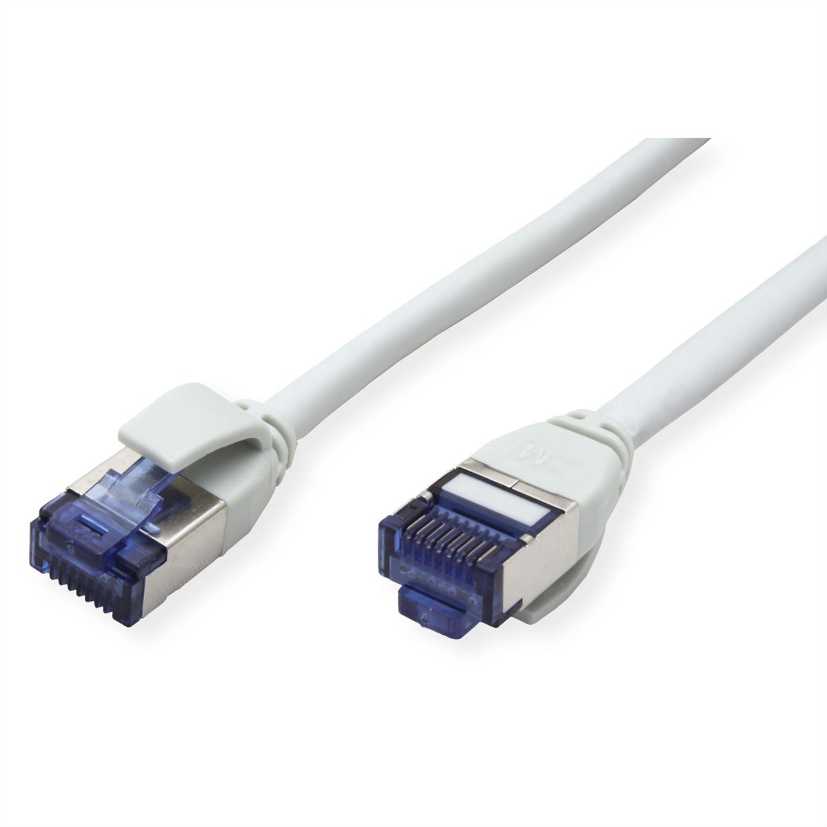 ROLINE Patchkabel Cat.6A (Class EA) S/FTP (PiMF), LSOH, PoE, grau, 0,3 m
