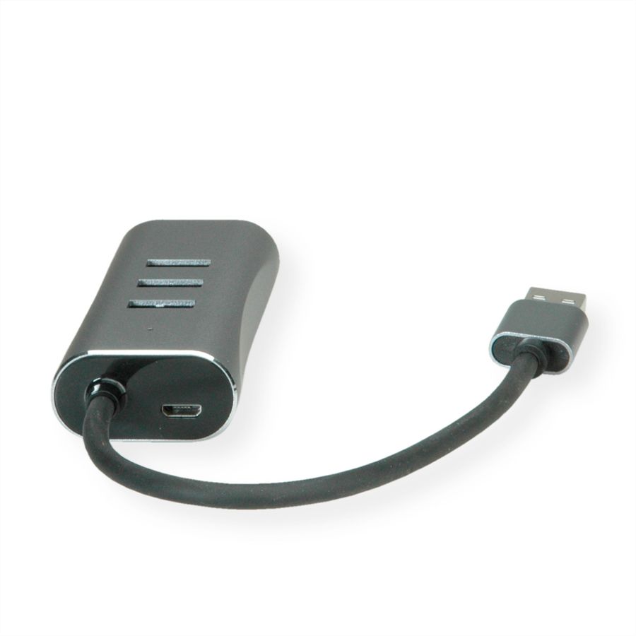 VALUE USB-A zu Gigabit Ethernet Konverter + Hub