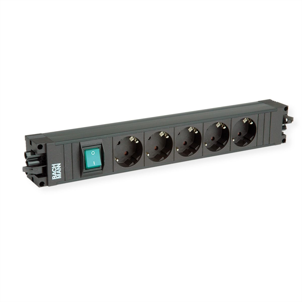 BACHMANN STEP BASE 5xCEE7/3 GST18, mit Schalter, schwarz