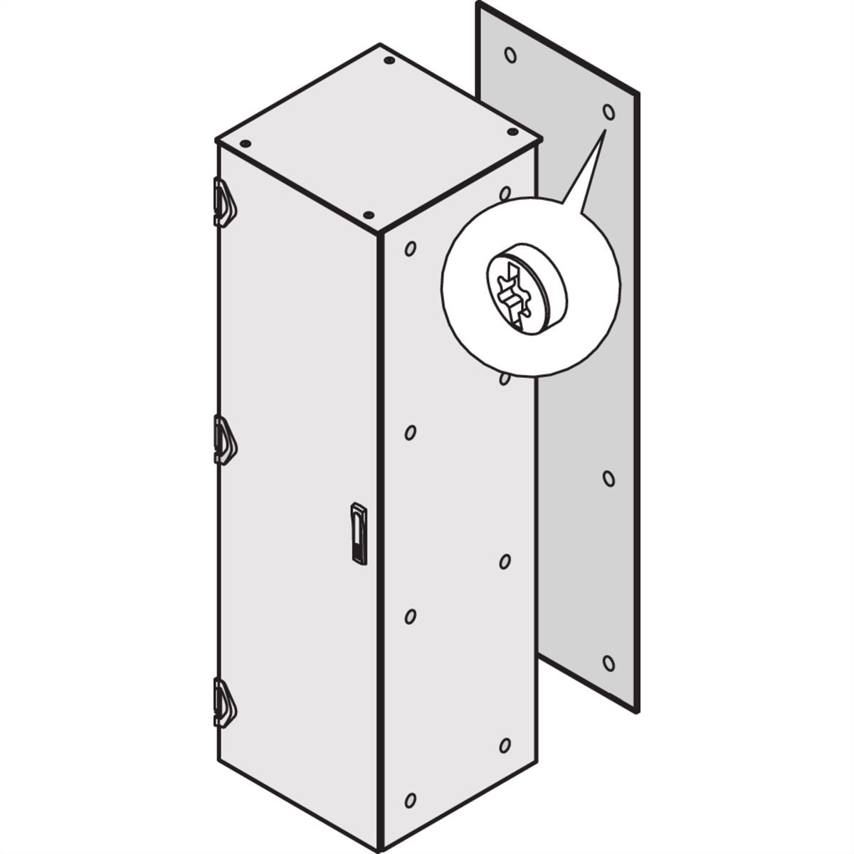 SCHROFF RWD 1600H 800B HF RAL 7035