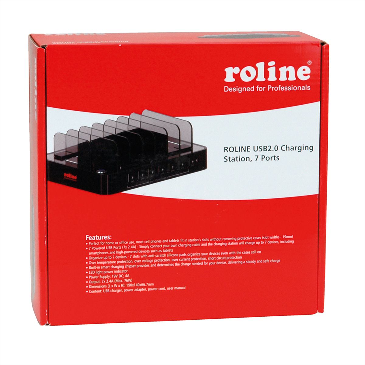 ROLINE USB Ladestation, 7 Ports