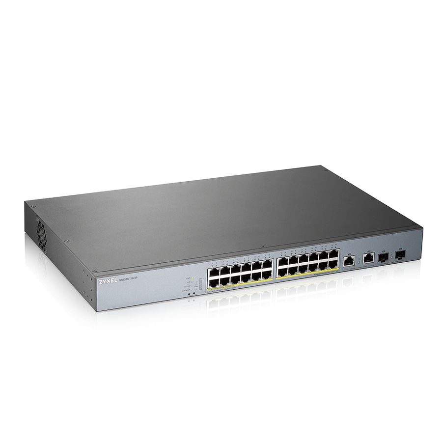 Zyxel GS1350-26HP-EU0101F Netzwerk-Switch Managed L2 Gigabit Ethernet (10/100/1000) Power over Ethernet (PoE) Grau