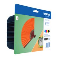 Brother LC-129XLVALBP Druckerpatrone 4 Stück(e) Original Schwarz, Cyan, Kastenie, Gelb