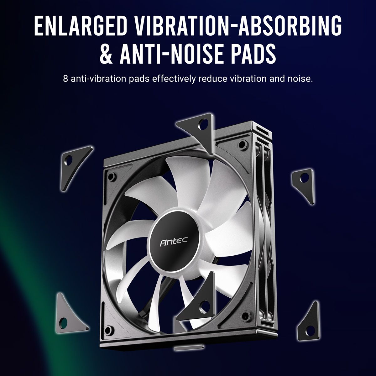 ANTEC C120 ARGB Fan PC Gehäuselüfter 120mm 3er Pack, weiß