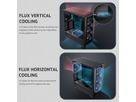 ANTEC FLUX PC Gehäuse Midi Tower Gaming ATX, schwarz