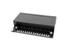 ROLINE Patchpanel, 8 Ports, Kat.5e (Class D), geschirmt, schwarz