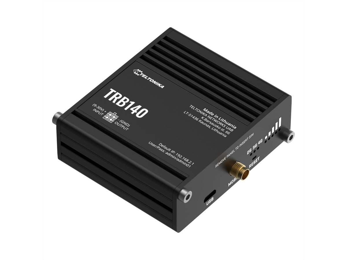 TELTONIKA TRB140 LTE/4G/3G/2G rugged Industrie Gateway