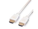 ROLINE HDMI High Speed Kabel mit Ethernet, weiß, 2 m