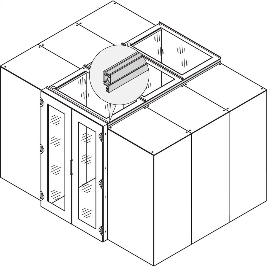 SCHROFF EINHAUS.DACH 1200X600 7021