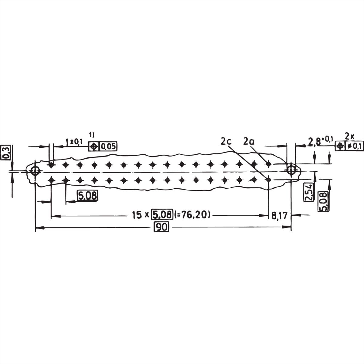 SCHROFF Federleiste - FEDERLEISTE FORM D SIEMENS