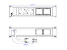 BACHMANN POWER FRAME Medium 2x Schutzkontakt 2x ABD