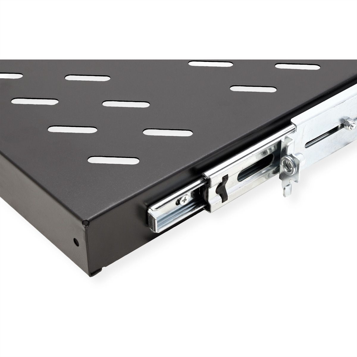 VALUE 19-Zoll-Fachboden ausziehbar, 420 x 700 mm, 25kg Traglast