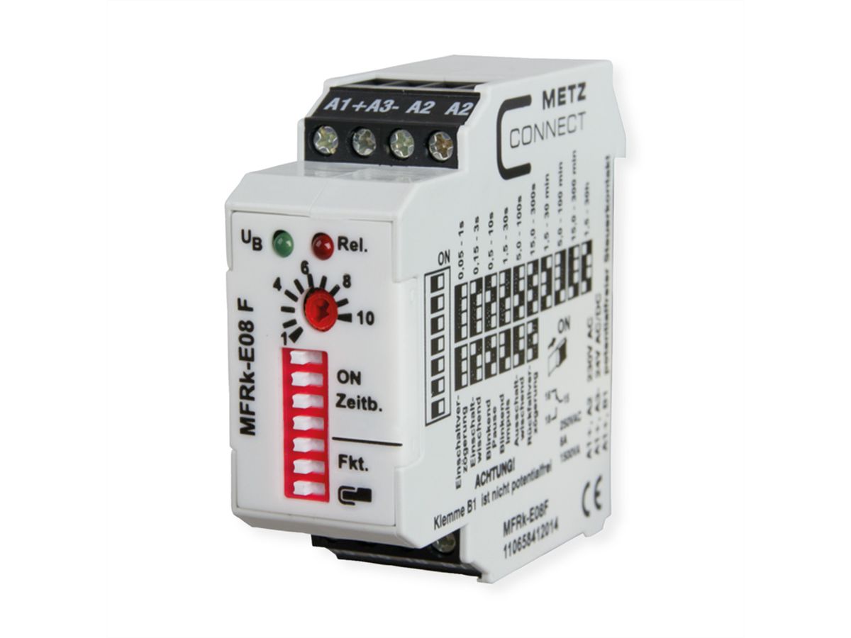 METZ CONNECT MFRk-E08 F 230 V AC, 24 V AC/DC Zeitrelais