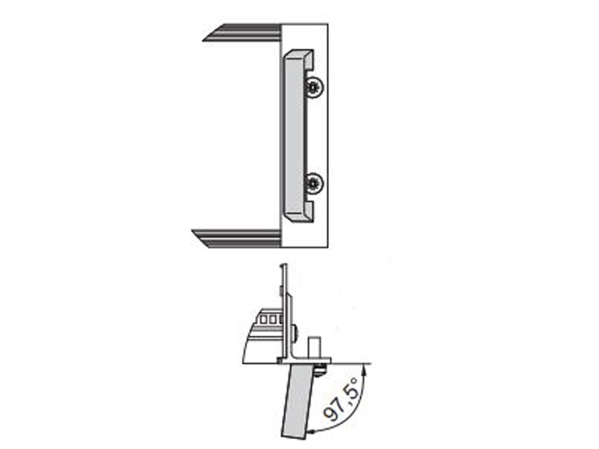 SCHROFF BGTR H M.GR.6HE 84TE 175T KD, Baugruppenträger mit Seitenwand Typ H