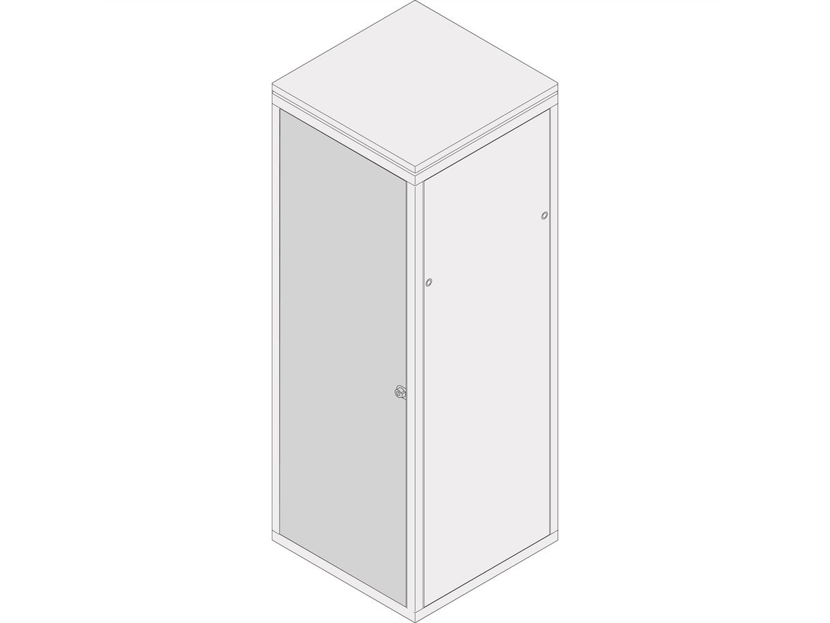 SCHROFF Stahltür 180°-Öffnungswinkel - TUER STAHL 43HE 800B 180GRAD
