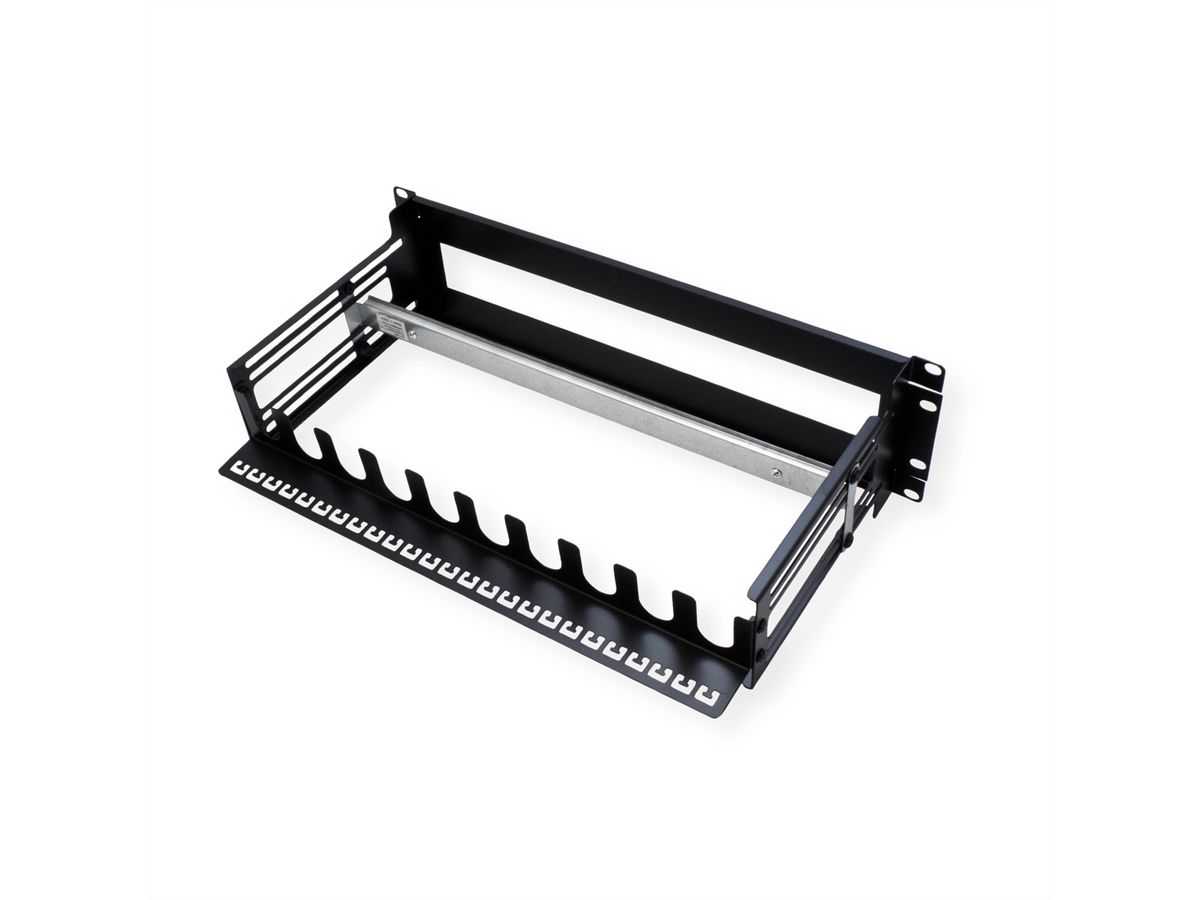 VALUE 19"-Tragrahmen für Hutschienengeräte, 3HE, schwarz