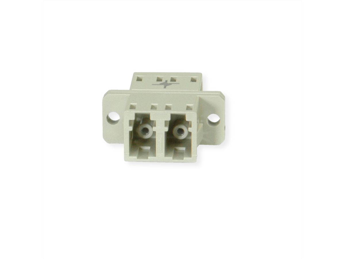 TELEGÄRTNER LC Duplex Kupplung, MM, Keramikhülse, Kunststoffgehäuse, beige, Z77