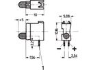 SCHROFF Einfach-LED, kurze Bauform, x 3,2 mm - LEUCHTDIODE 3.2 RT 2MA 1.EB.