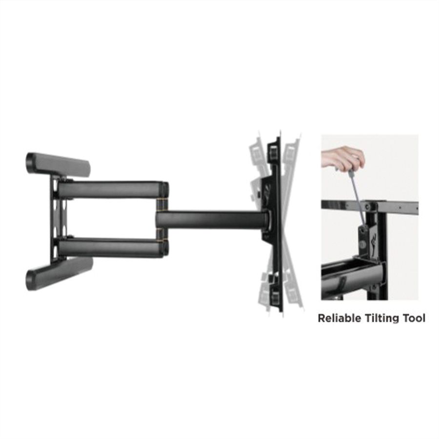 ROLINE PREMIUM TV-Wandhalterung, hoch-flexibel, 37-80 Zoll, bis 70 kg